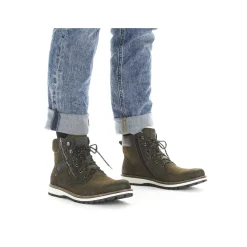 Rieker Boots-Men'S Corded Boots Olive Green