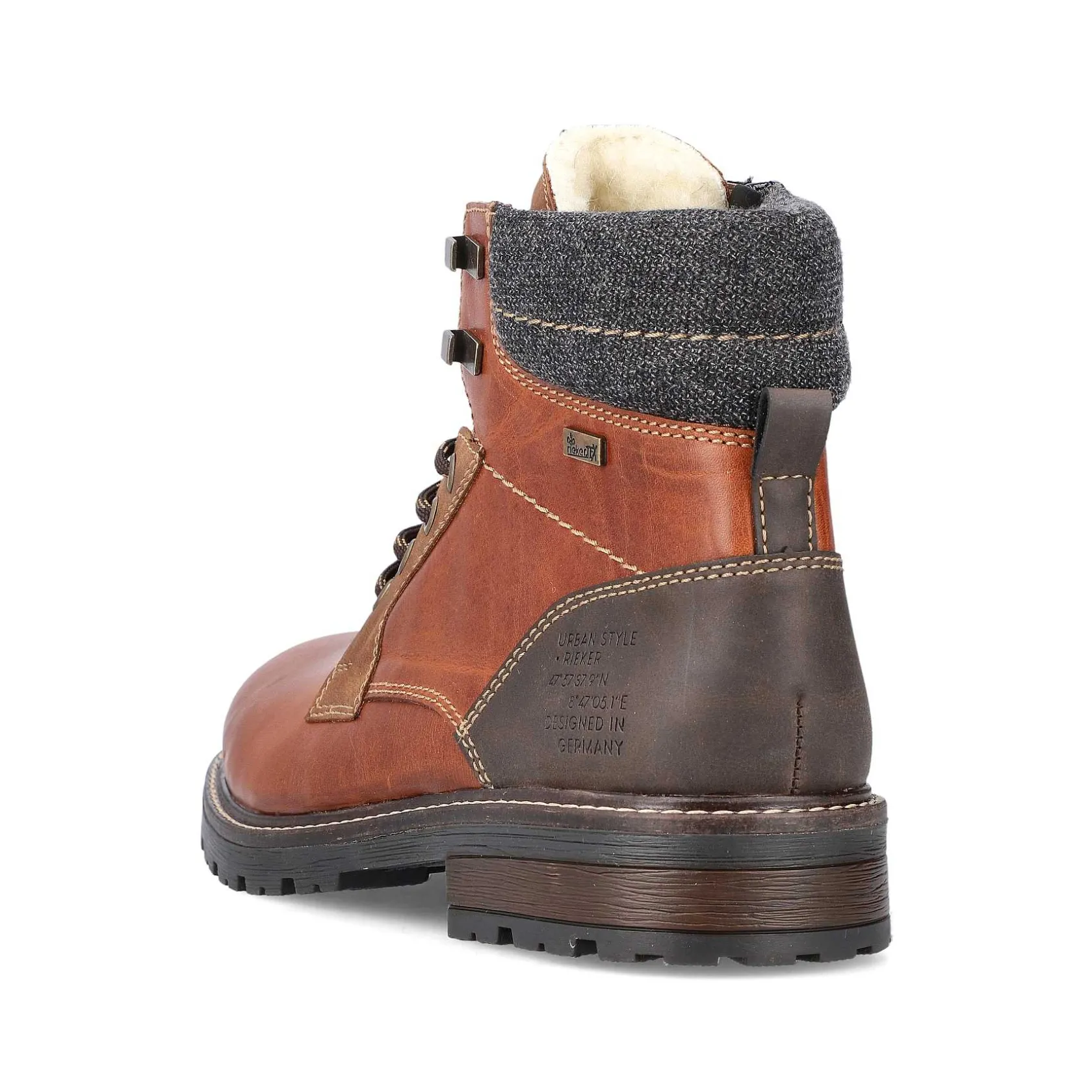 Rieker Boots-Men'S Corded Boots Caramel Brown