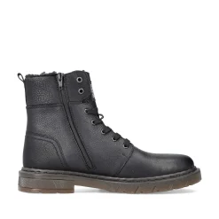 Rieker Boots-Men'S Corded Boots Graphite Black