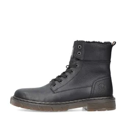 Rieker Boots-Men'S Corded Boots Graphite Black