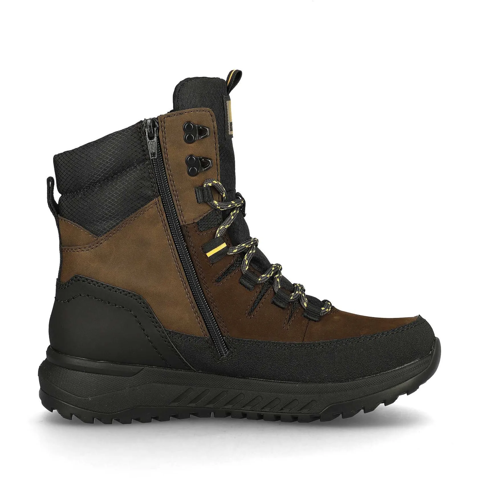 Rieker Boots-Men'S Corded Boots Nut-Brown Deep-Black
