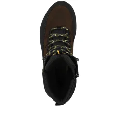 Rieker Boots-Men'S Corded Boots Nut-Brown Deep-Black