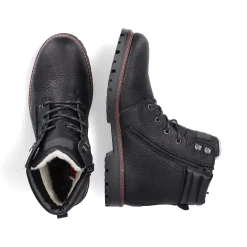 Rieker Boots-Men'S Corded Boots Deep Black