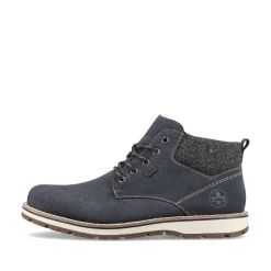 Rieker Boots-Men'S Laced Boots Pacific Blue