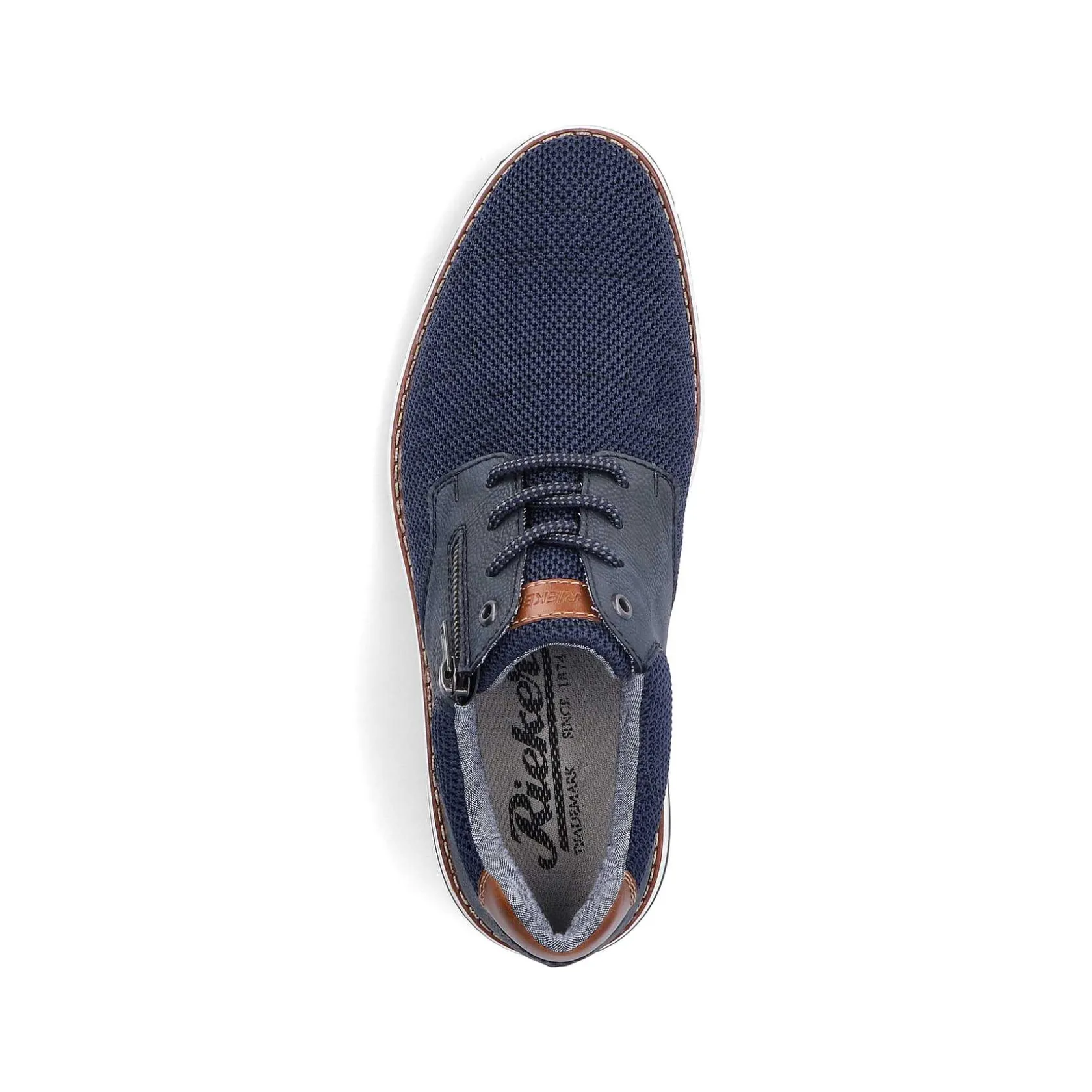 Rieker Low Shoes & Slippers-Men'S Laced Shoes Azure Blue