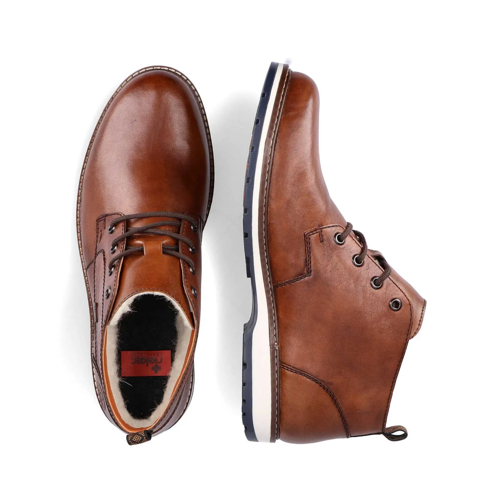 Rieker Low Shoes & Slippers-Men'S Lace-Up Shoes Caramel Brown