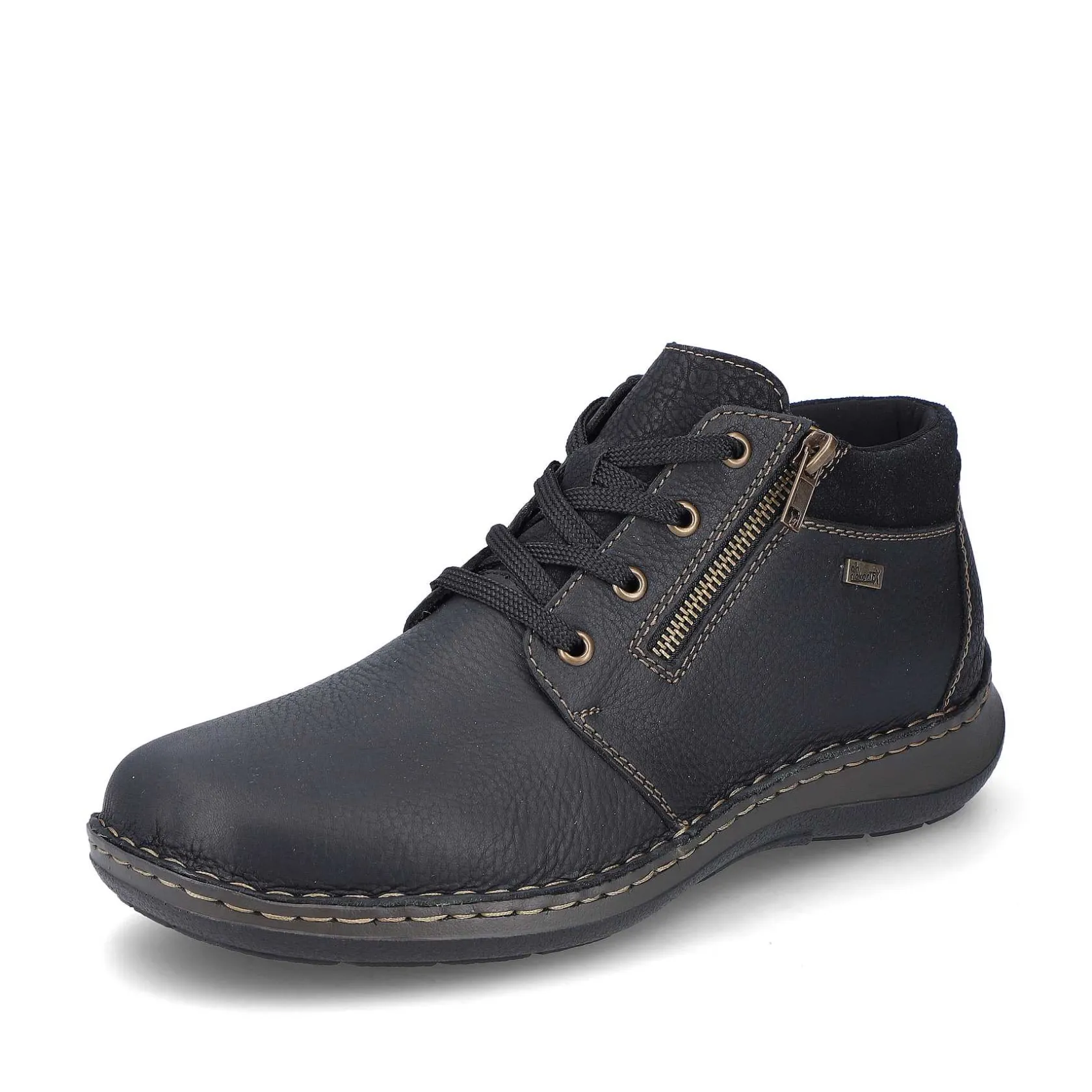 Rieker Low Shoes & Slippers-Men'S Lace-Up Shoes Asphalt Black