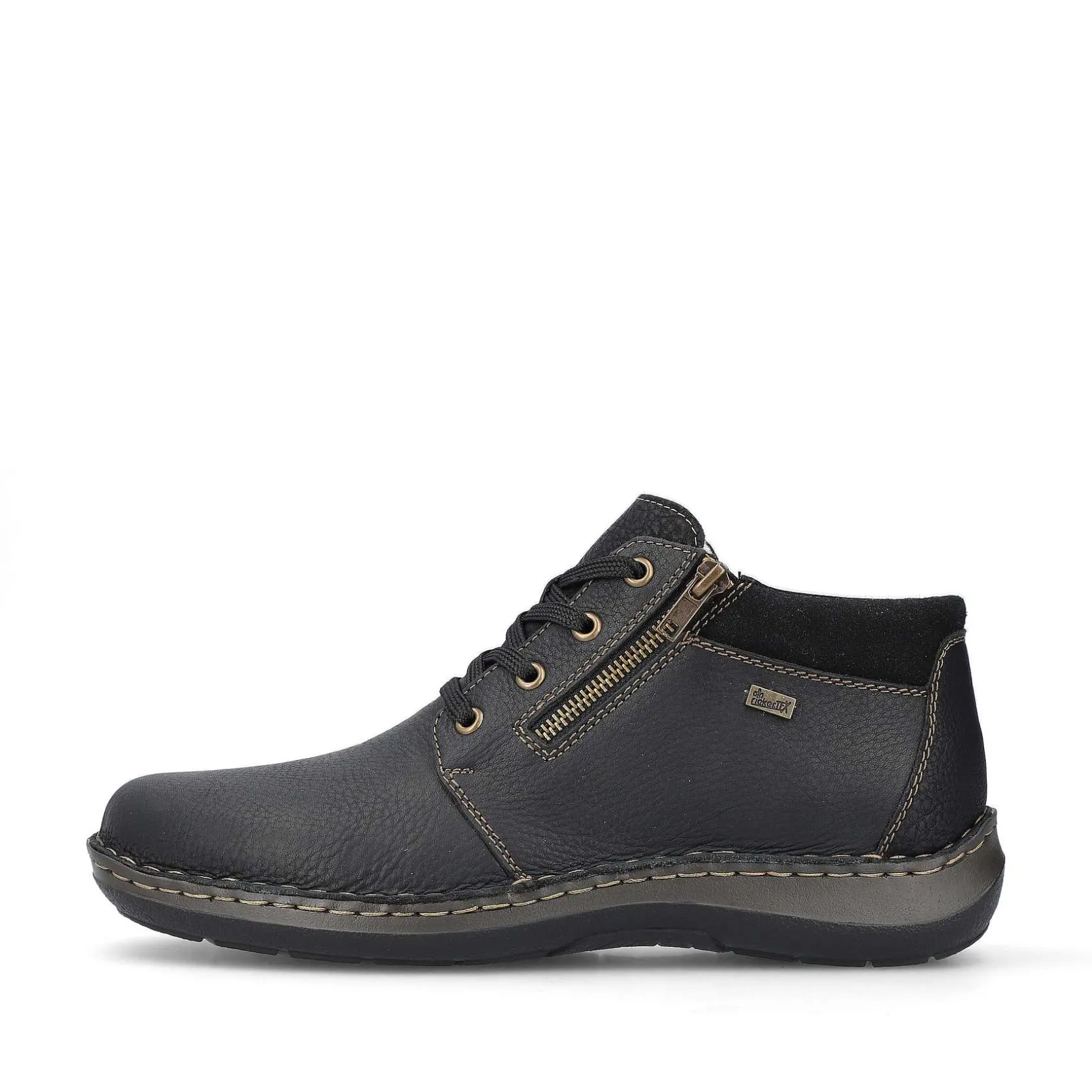 Rieker Low Shoes & Slippers-Men'S Lace-Up Shoes Asphalt Black