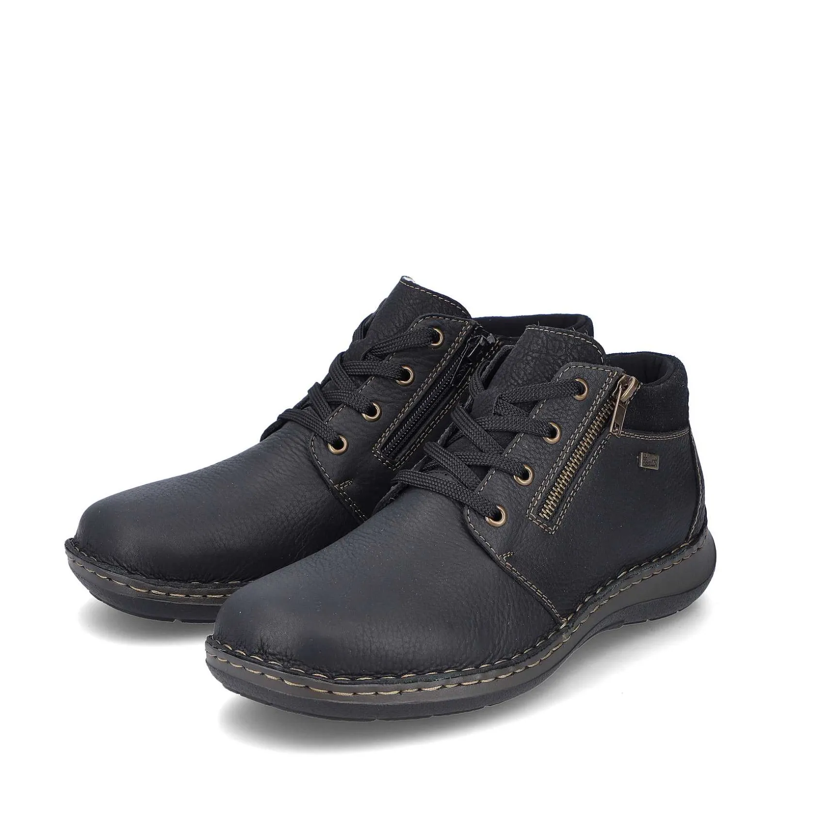 Rieker Low Shoes & Slippers-Men'S Lace-Up Shoes Asphalt Black