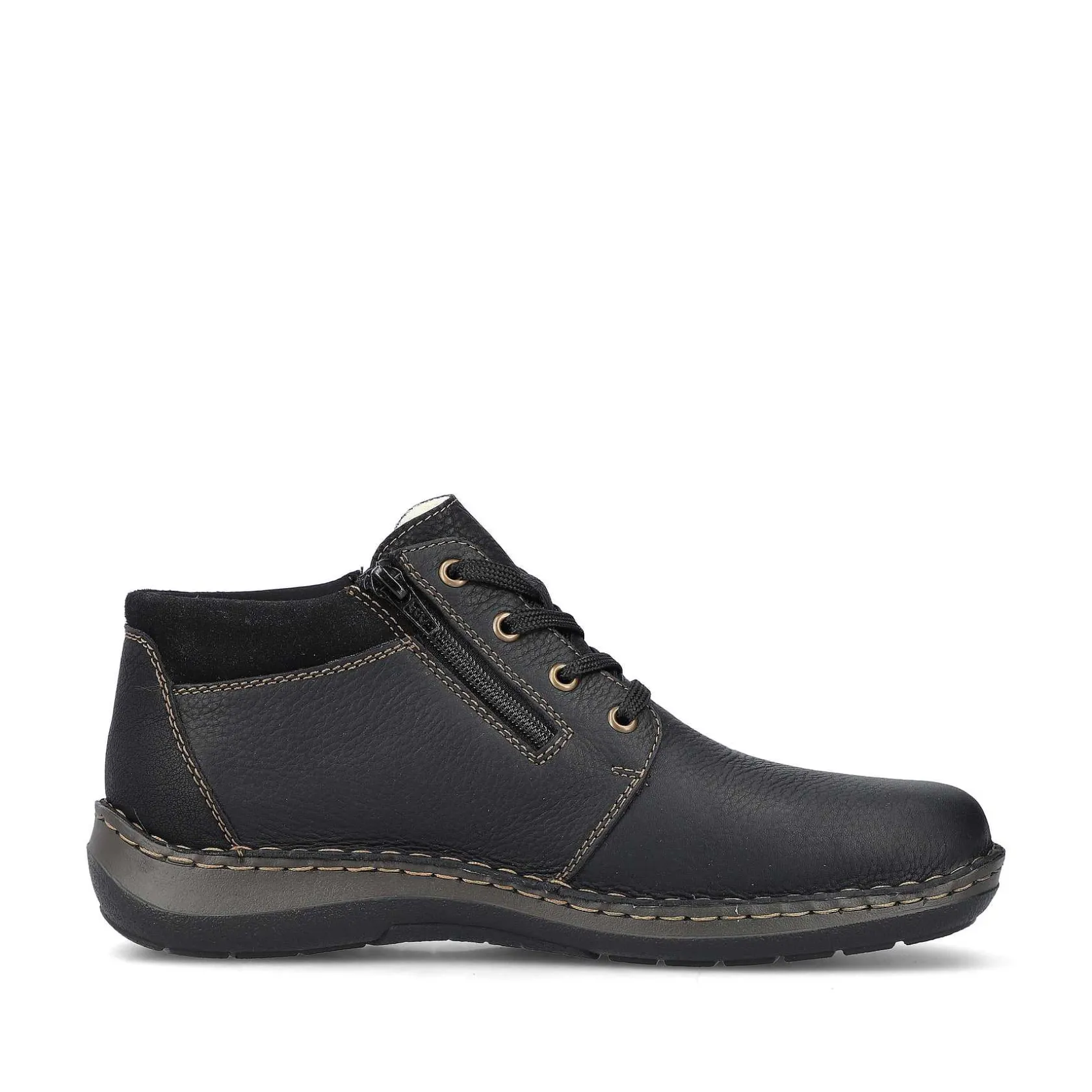 Rieker Low Shoes & Slippers-Men'S Lace-Up Shoes Asphalt Black