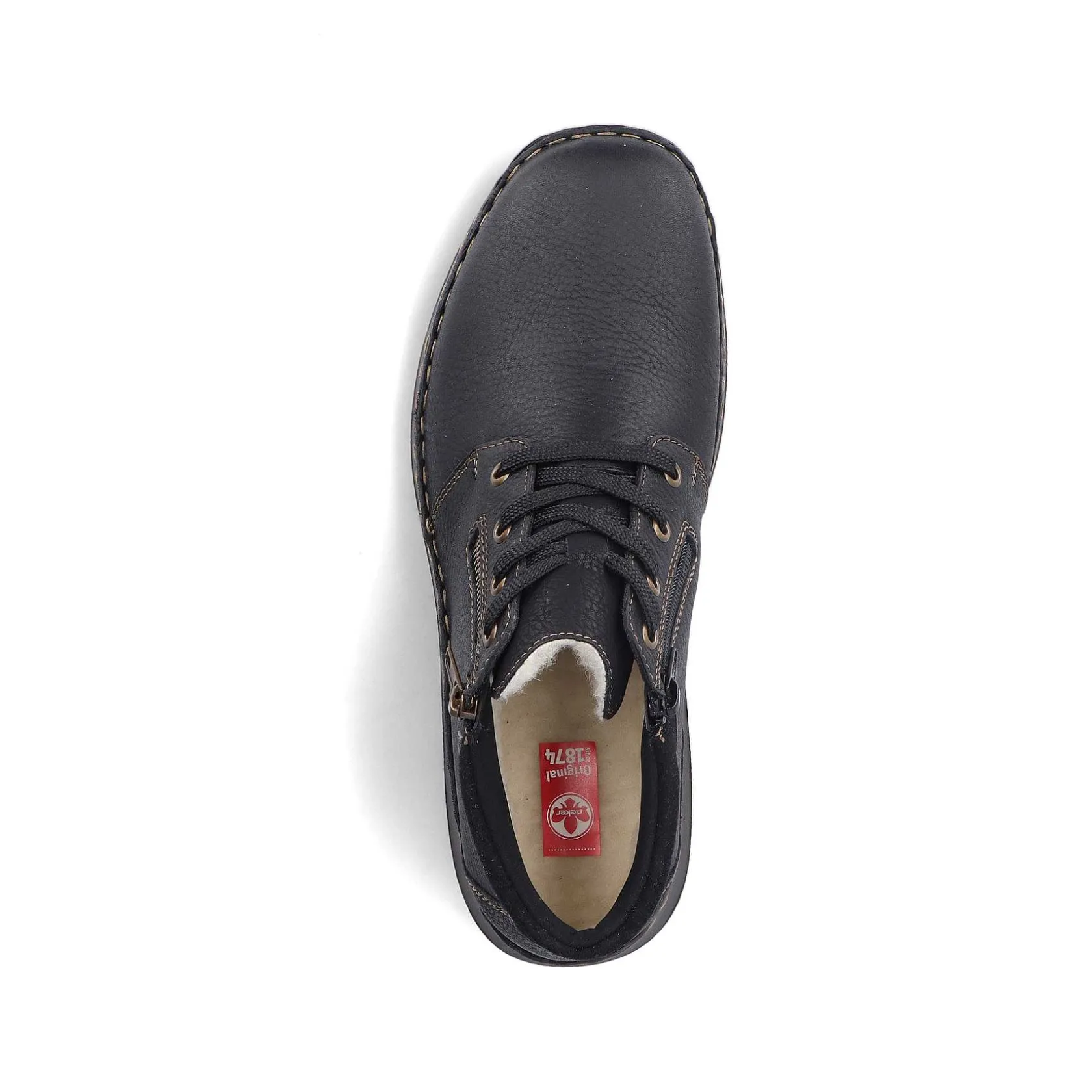 Rieker Low Shoes & Slippers-Men'S Lace-Up Shoes Asphalt Black