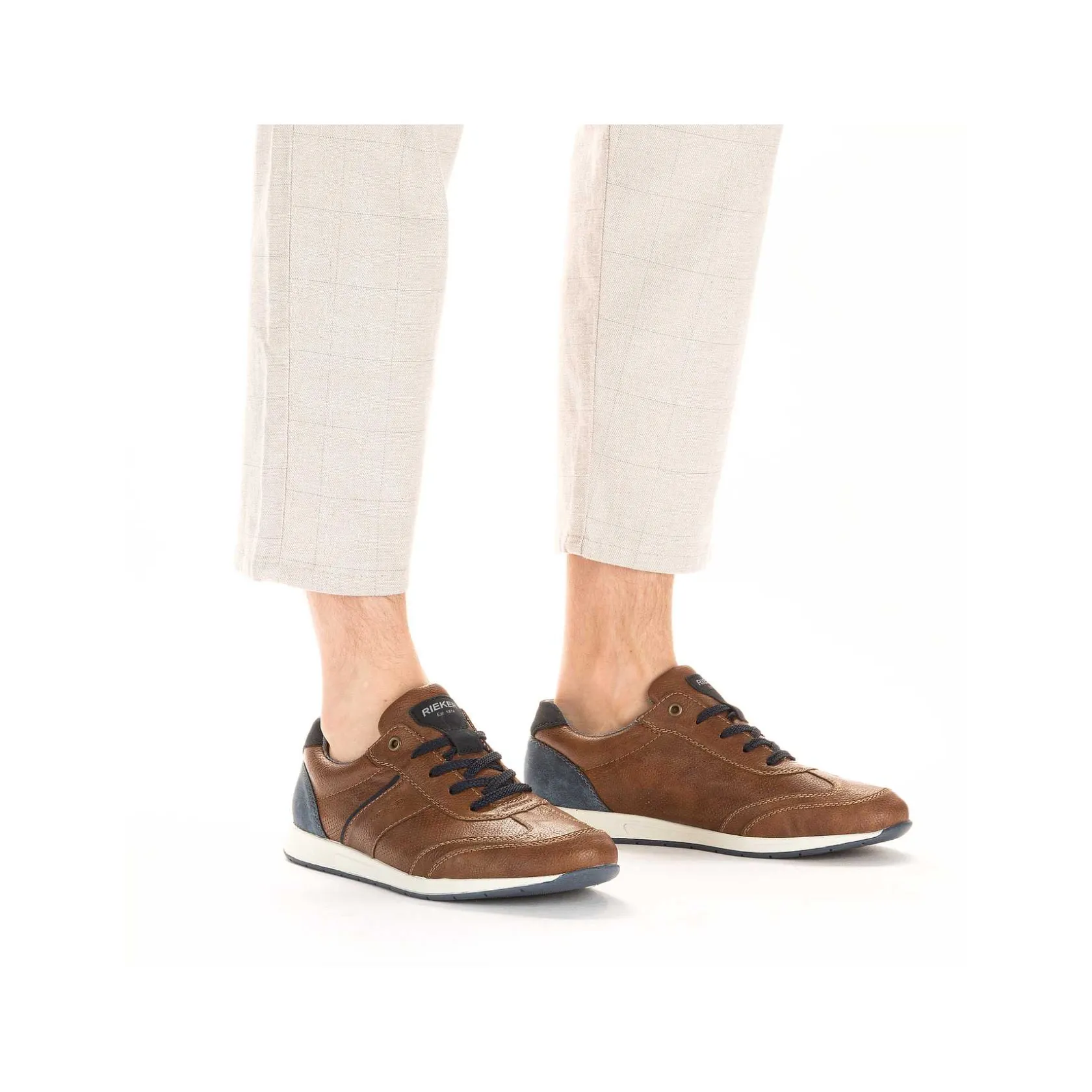 Rieker Business Shoes-Men'S Lace-Up Shoes Chestnut Brown