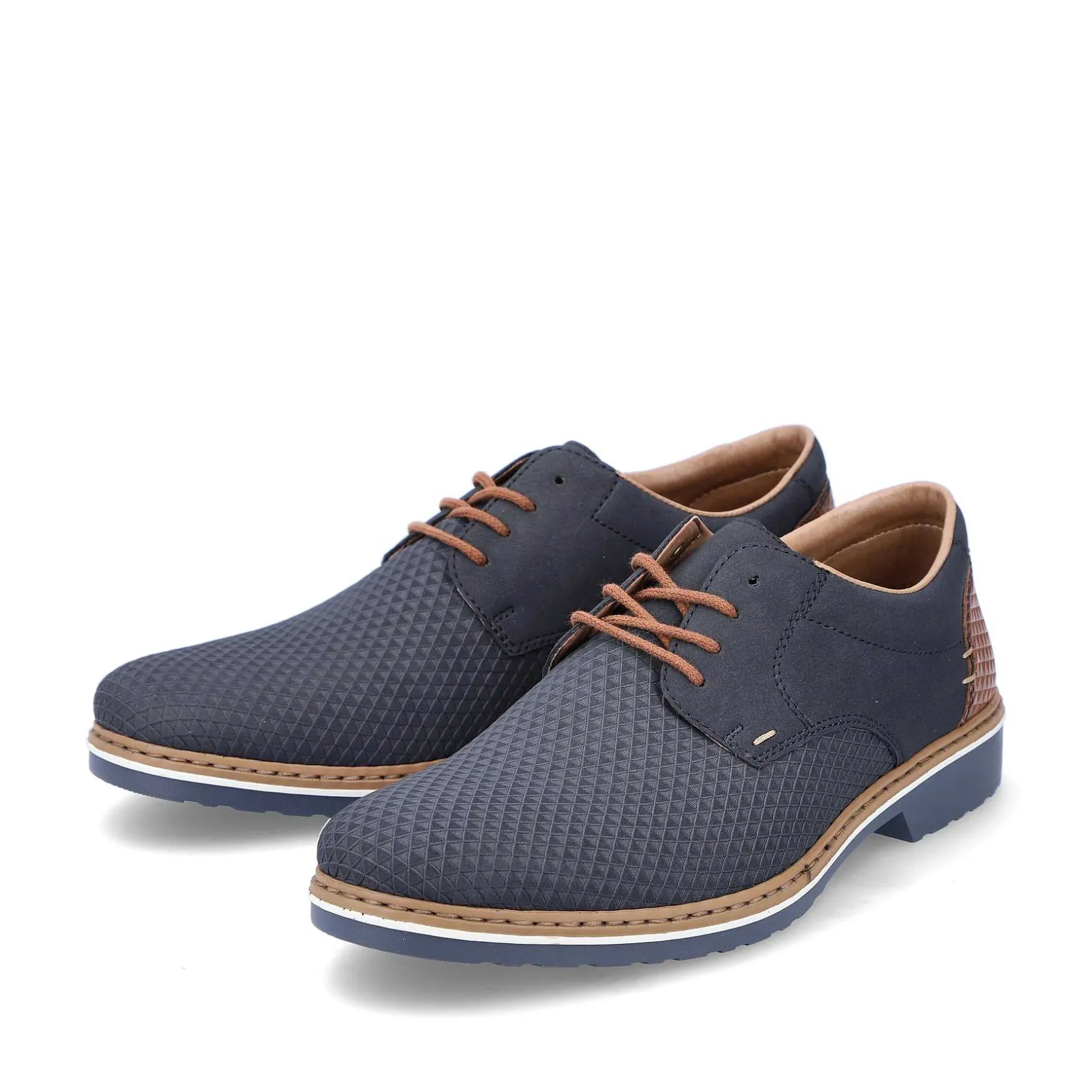 Rieker Business Shoes-Men'S Lace-Up Shoes Navy Blue