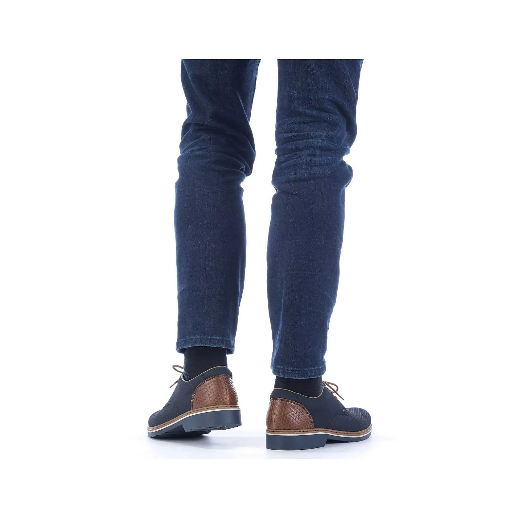 Rieker Business Shoes-Men'S Lace-Up Shoes Navy Blue