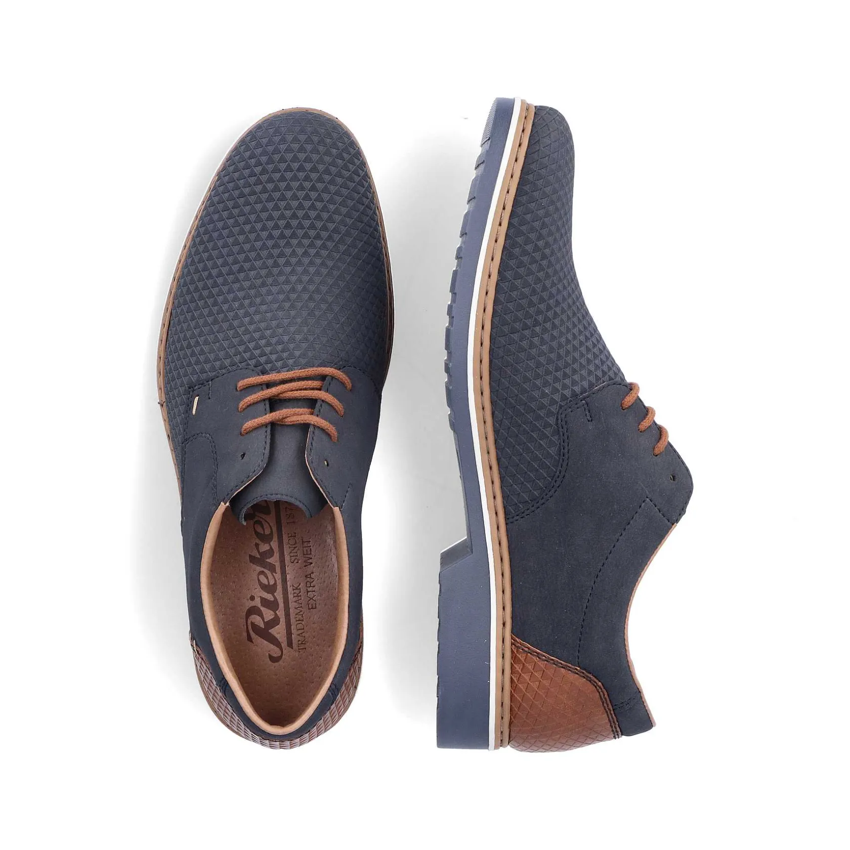 Rieker Business Shoes-Men'S Lace-Up Shoes Navy Blue