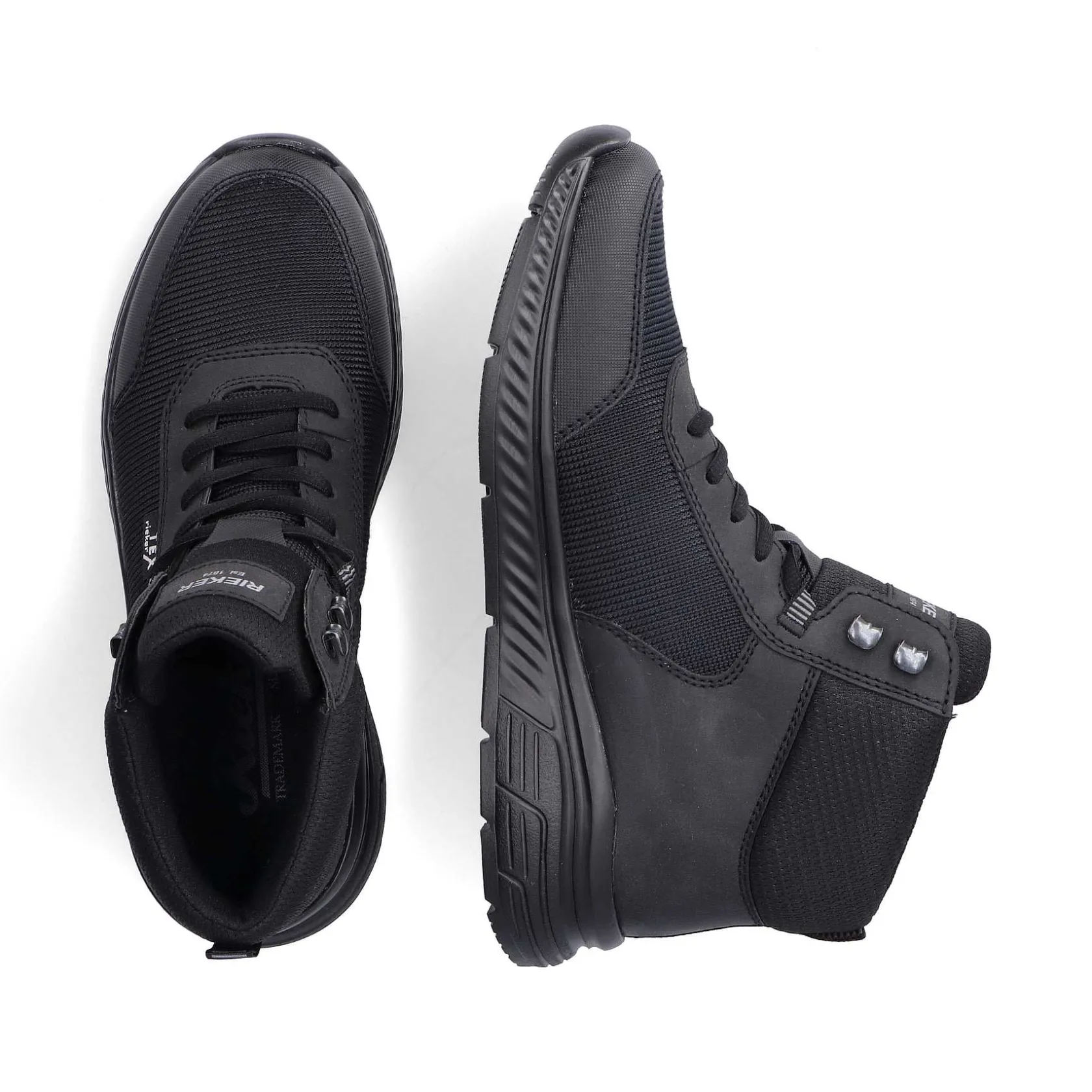 Rieker Low Shoes & Slippers-Men'S Lace-Up Shoes Asphalt Black