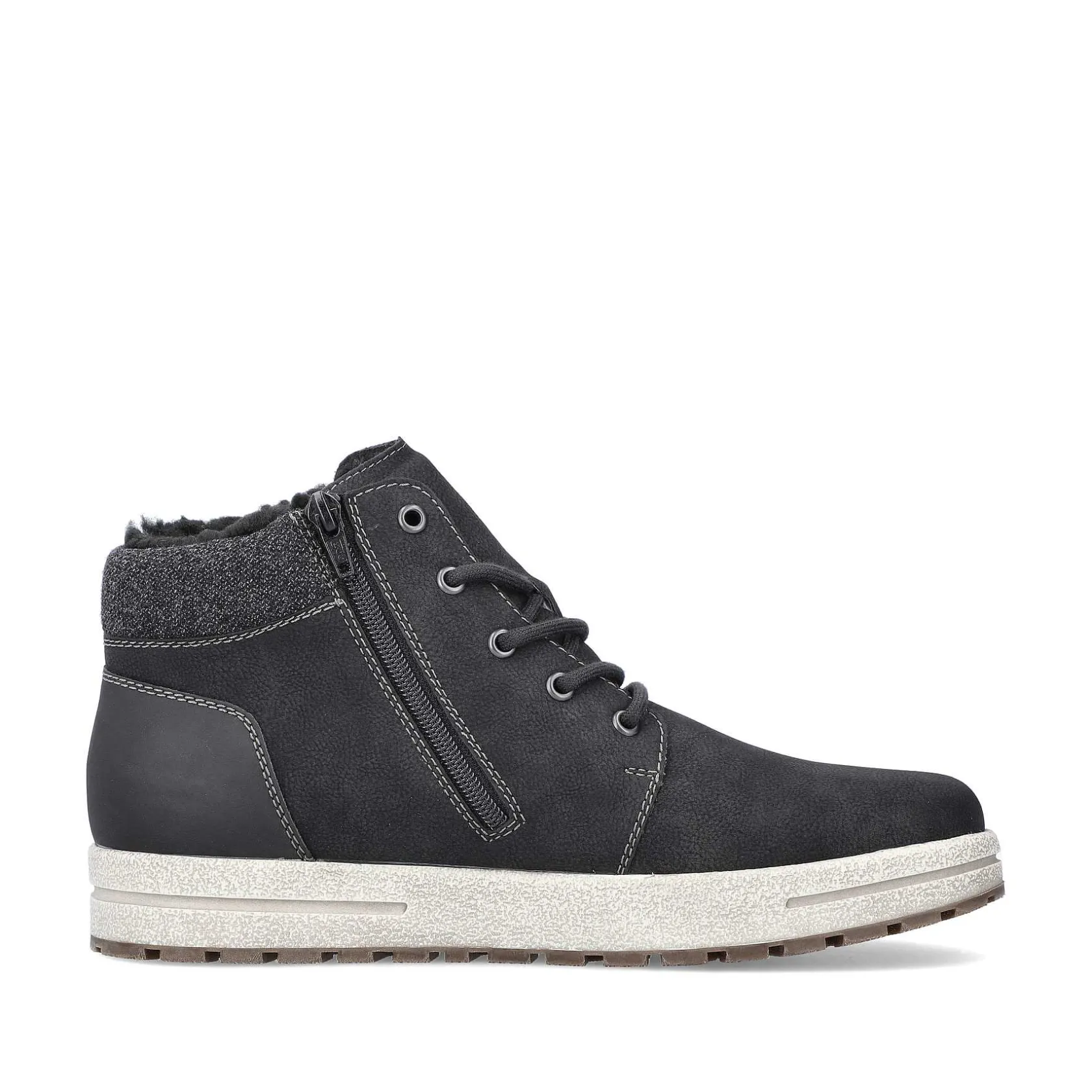 Rieker Low Shoes & Slippers-Men'S Lace-Up Shoes Asphalt Black