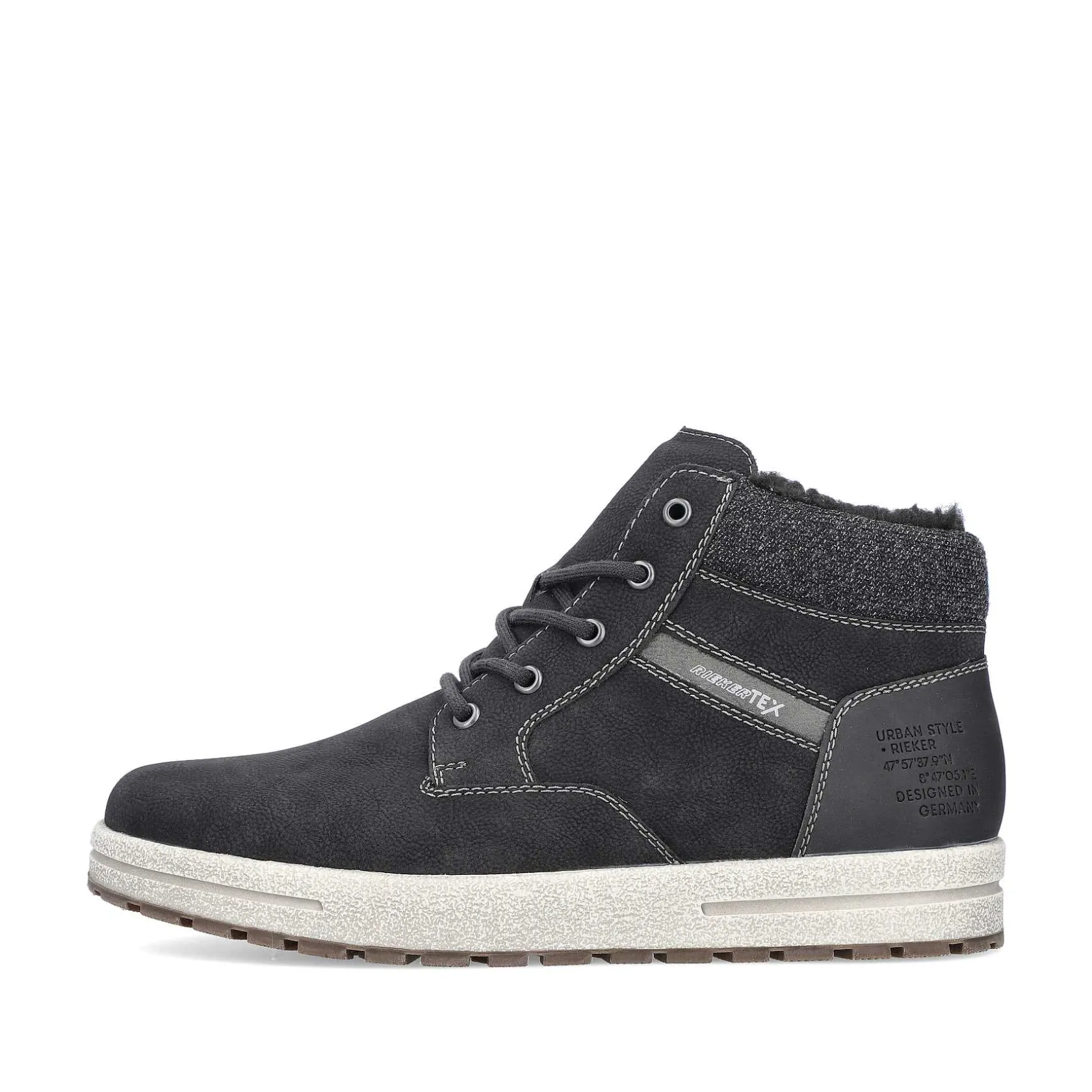 Rieker Low Shoes & Slippers-Men'S Lace-Up Shoes Asphalt Black