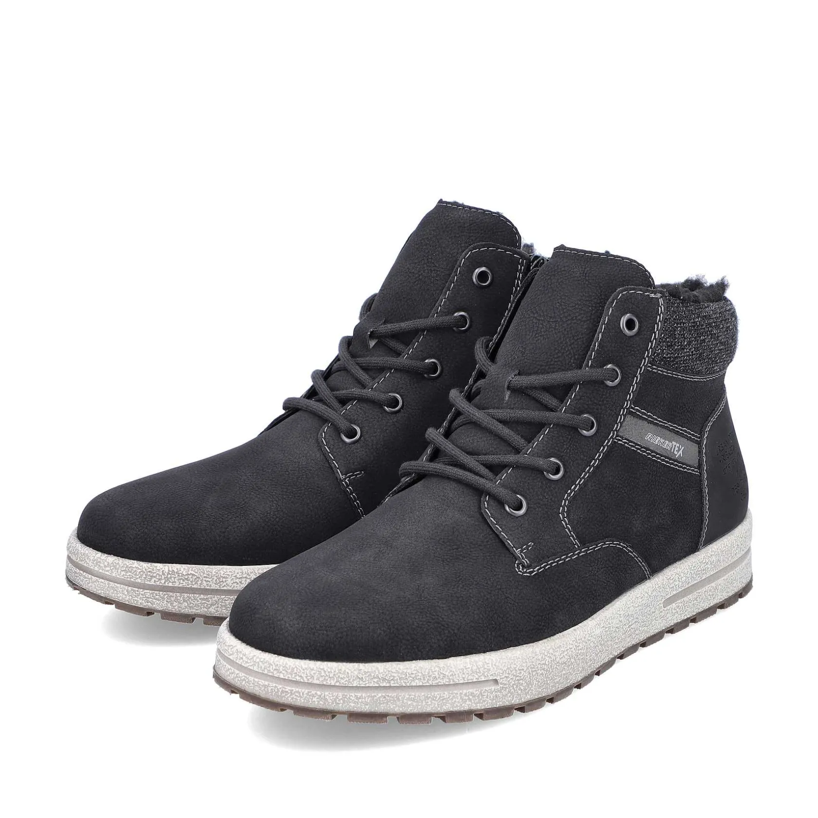Rieker Low Shoes & Slippers-Men'S Lace-Up Shoes Asphalt Black