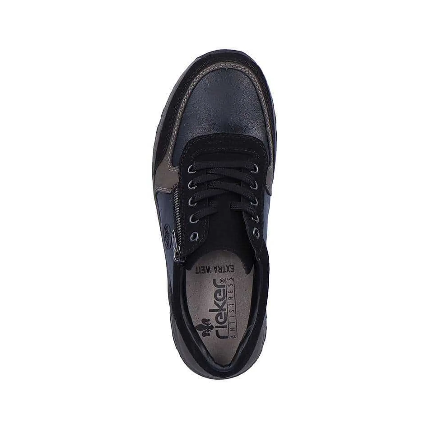 Rieker Low Shoes & Slippers-Men'S Lace-Up Shoes Asphalt Black
