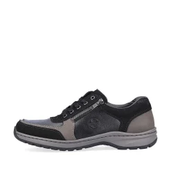 Rieker Low Shoes & Slippers-Men'S Lace-Up Shoes Asphalt Black
