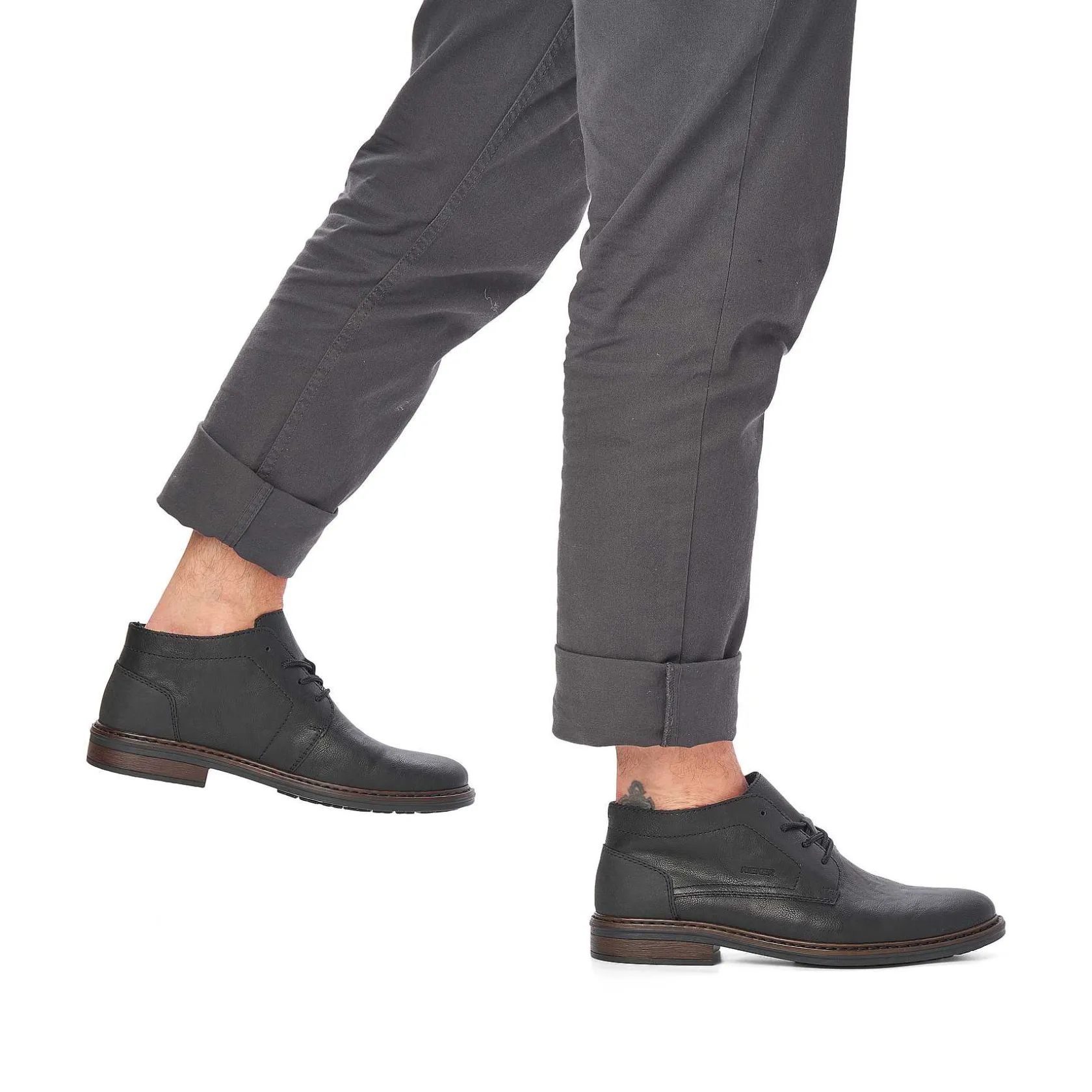 Rieker Low Shoes & Slippers-Men'S Lace-Up Shoes Jet Black