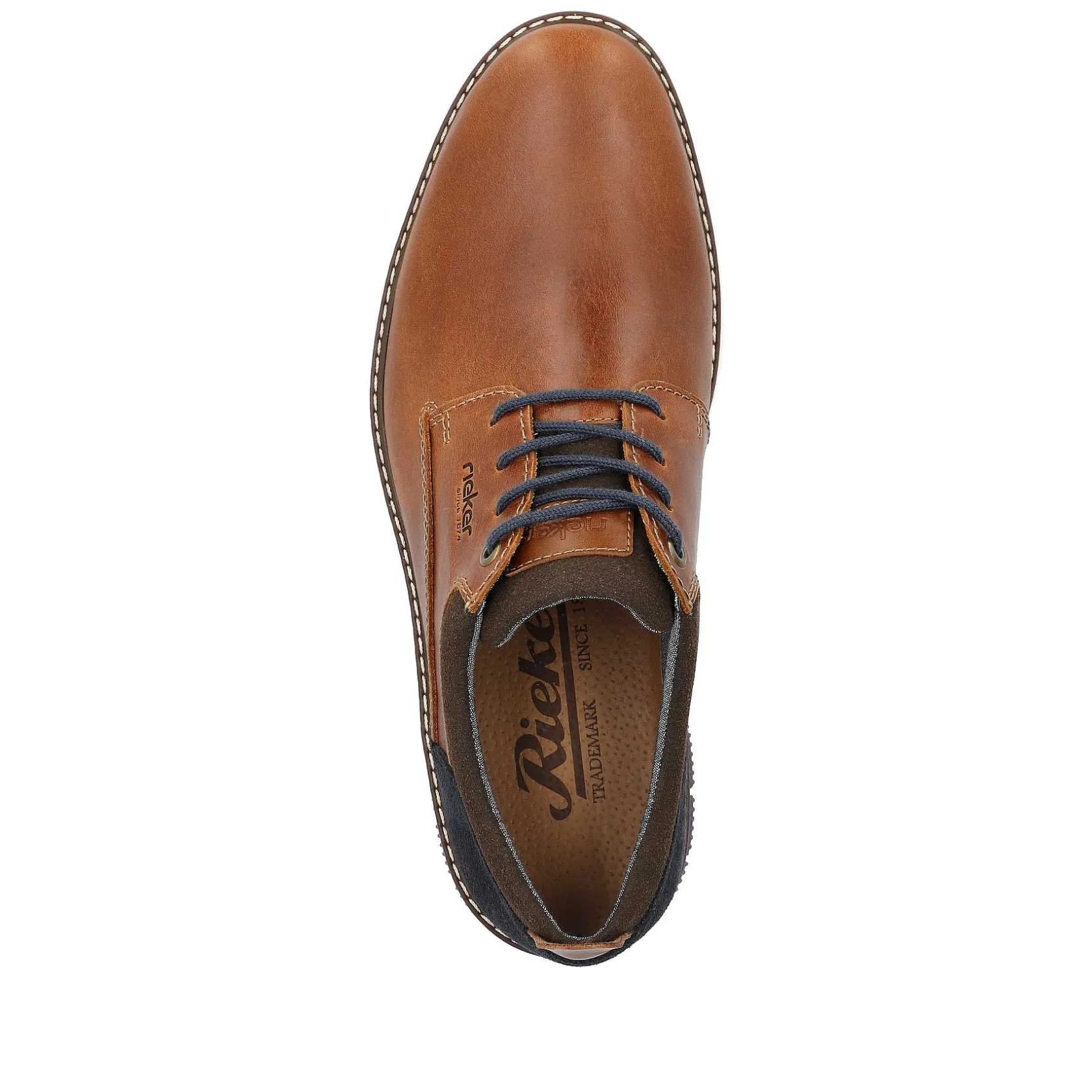 Rieker Business Shoes-Men'S Lace-Up Shoes Wood Brown