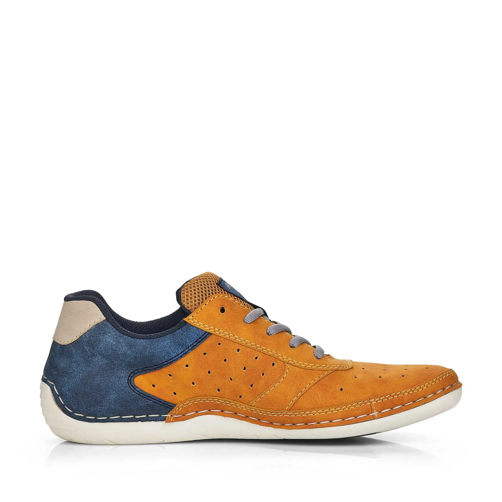 Rieker Low Shoes & Slippers-Men'S Lace-Up Shoes Golden Yellow-Royal Blue