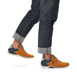 Rieker Low Shoes & Slippers-Men'S Lace-Up Shoes Golden Yellow-Royal Blue