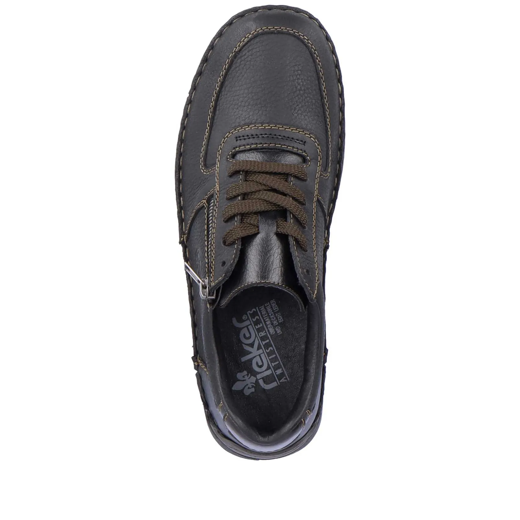 Rieker Low Shoes & Slippers-Men'S Lace-Up Shoes Asphalt Black