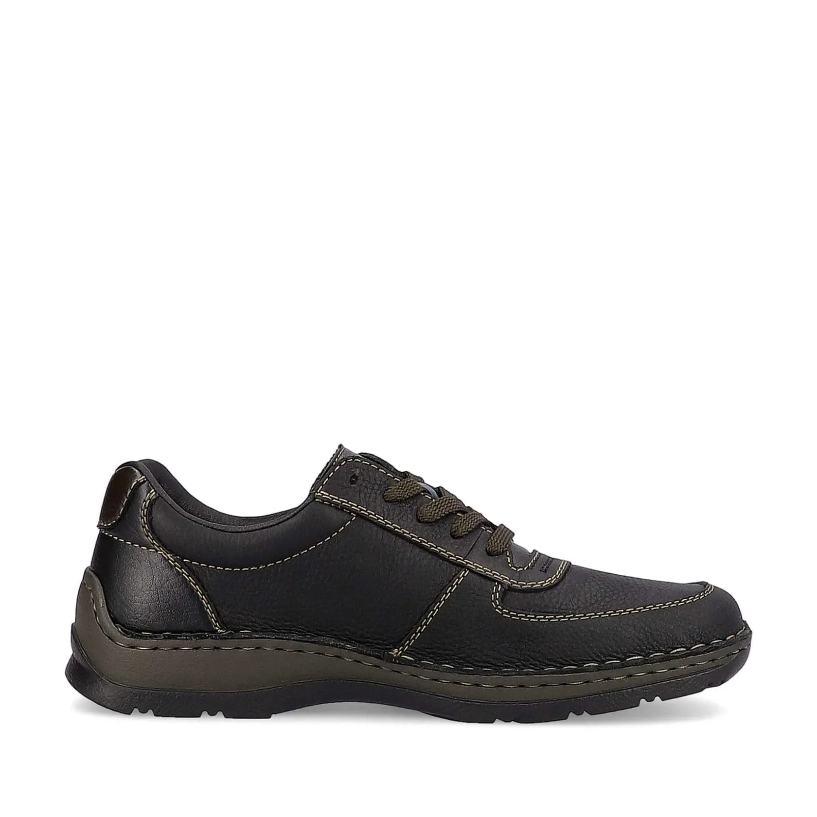 Rieker Low Shoes & Slippers-Men'S Lace-Up Shoes Asphalt Black