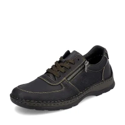 Rieker Low Shoes & Slippers-Men'S Lace-Up Shoes Asphalt Black