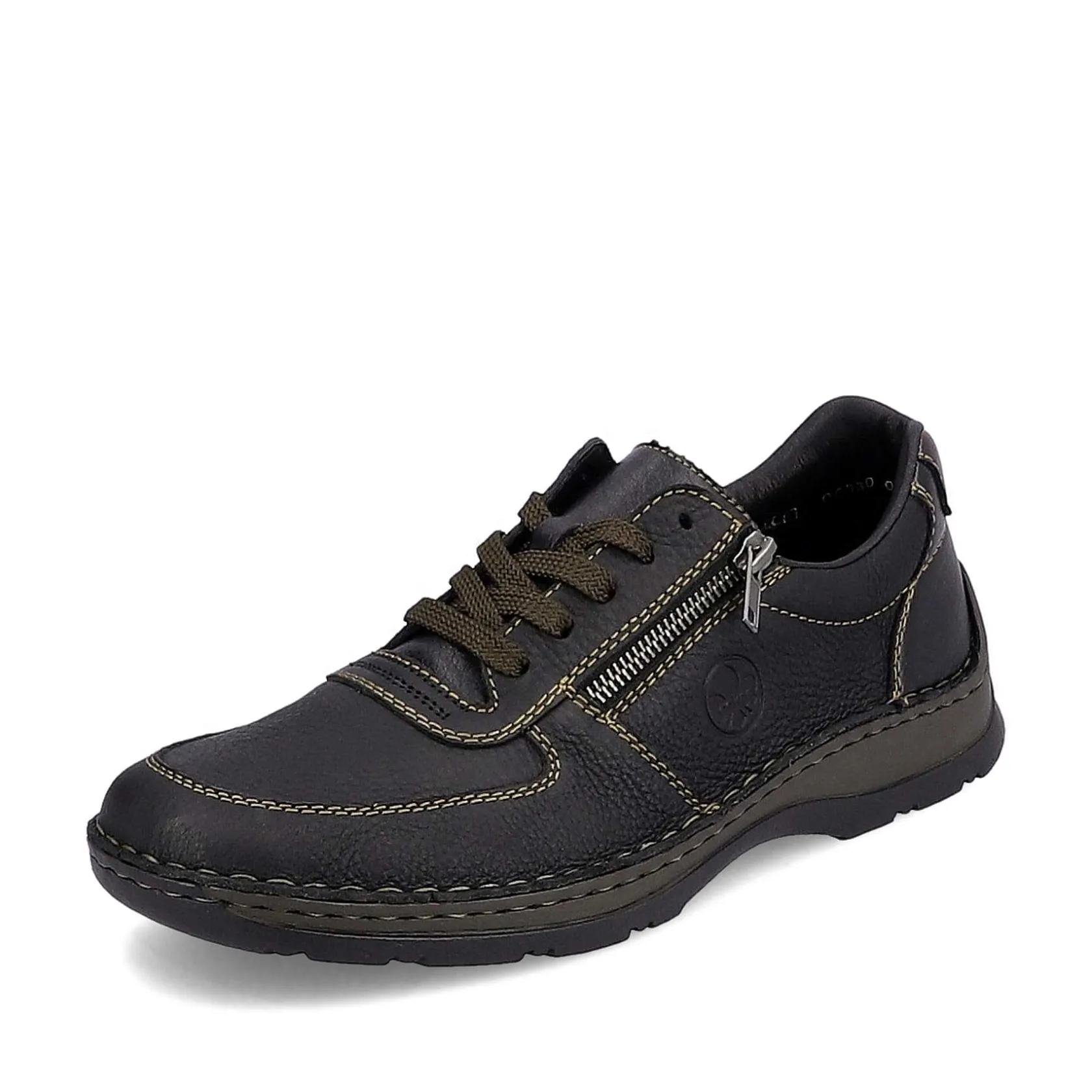Rieker Low Shoes & Slippers-Men'S Lace-Up Shoes Asphalt Black