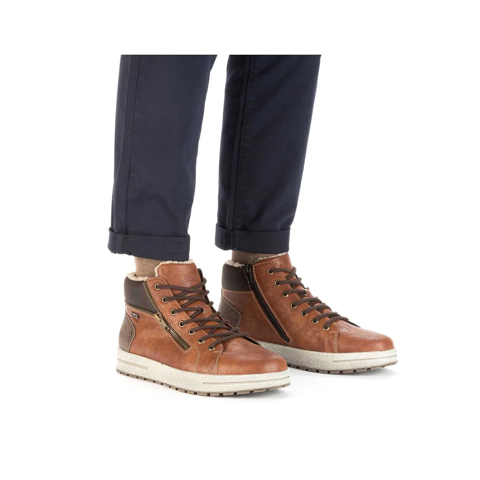 Rieker Low Shoes & Slippers-Men'S Lace-Up Shoes Caramel Brown