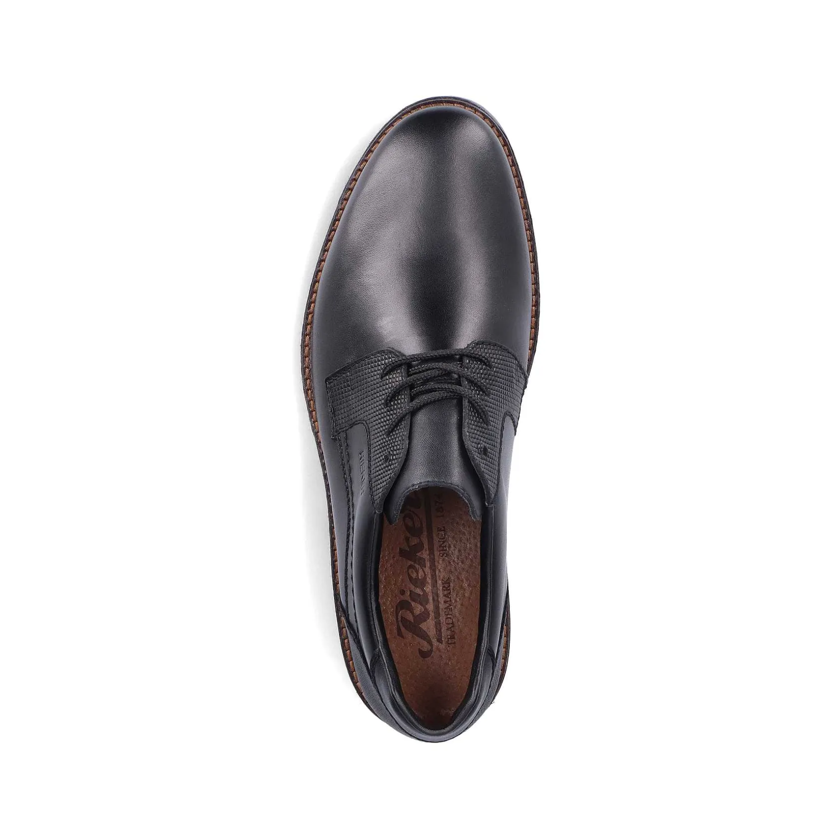Rieker Business Shoes-Men'S Lace-Up Shoes Glossy Black