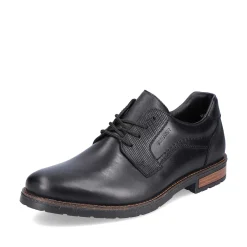 Rieker Business Shoes-Men'S Lace-Up Shoes Glossy Black
