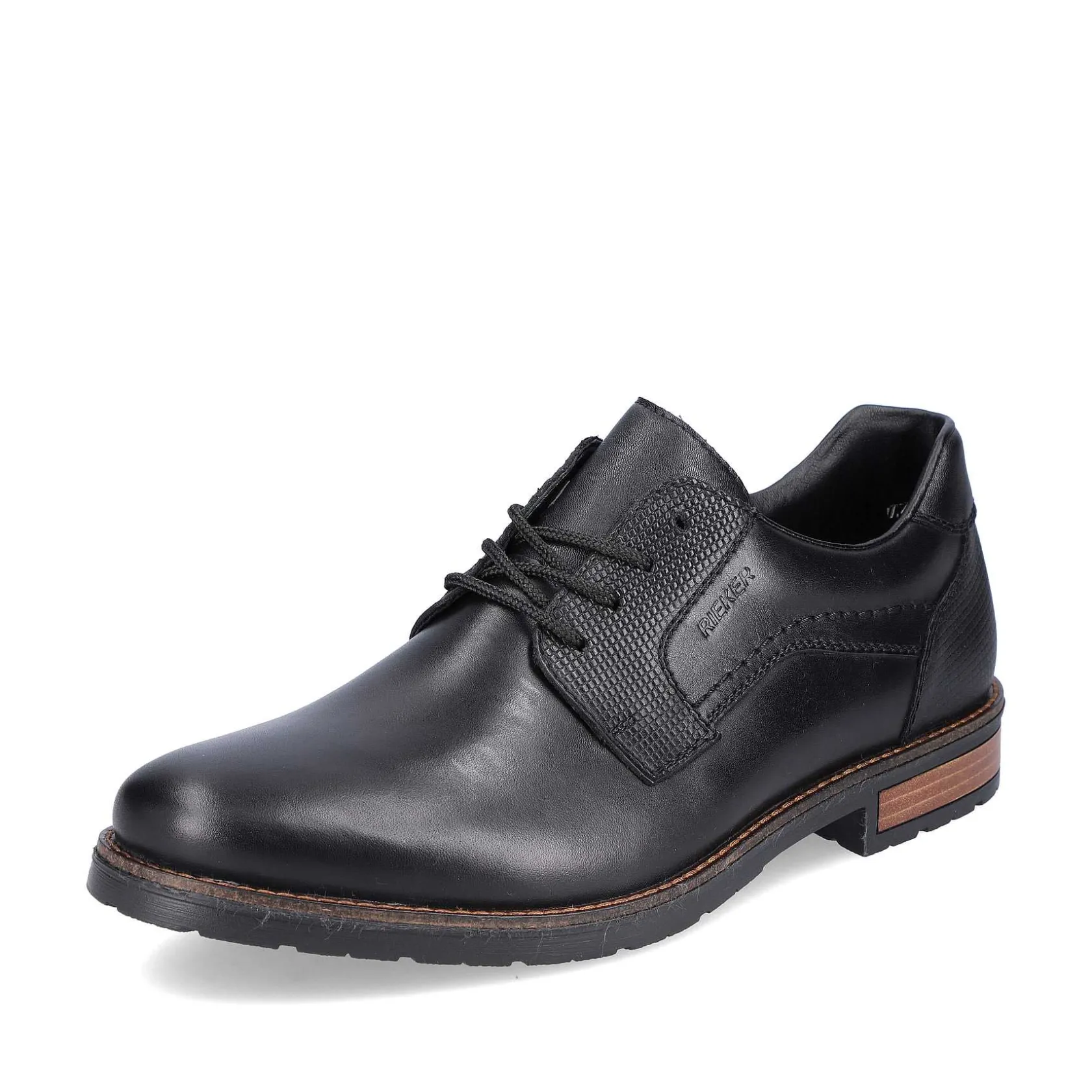 Rieker Business Shoes-Men'S Lace-Up Shoes Glossy Black