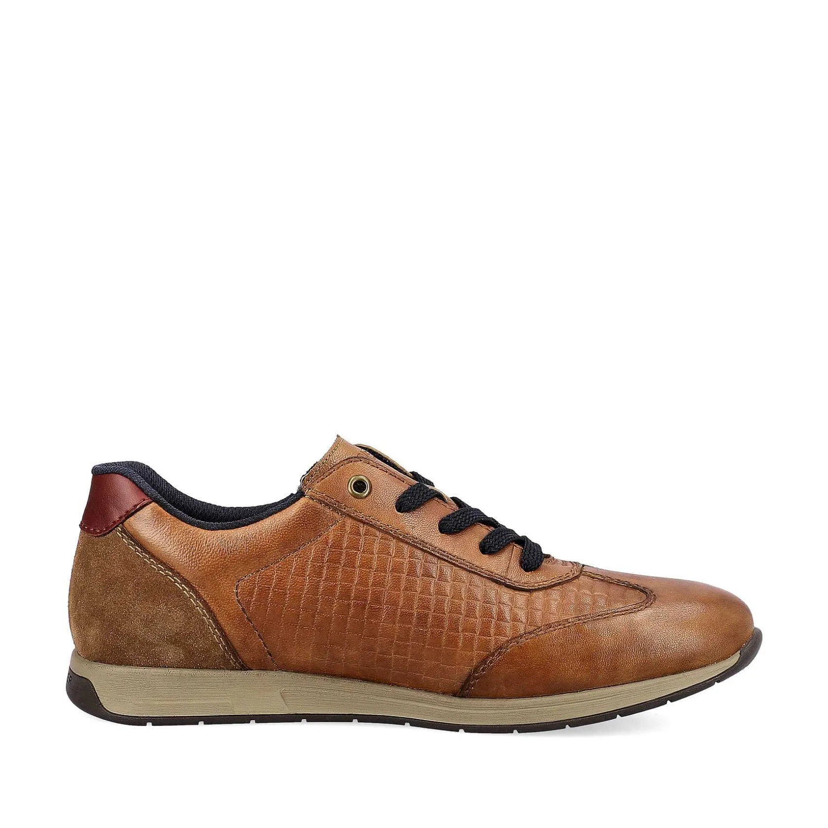 Rieker Low Shoes & Slippers-Men'S Lace-Up Shoes Fox Brown-Black