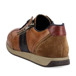 Rieker Low Shoes & Slippers-Men'S Lace-Up Shoes Fox Brown-Black