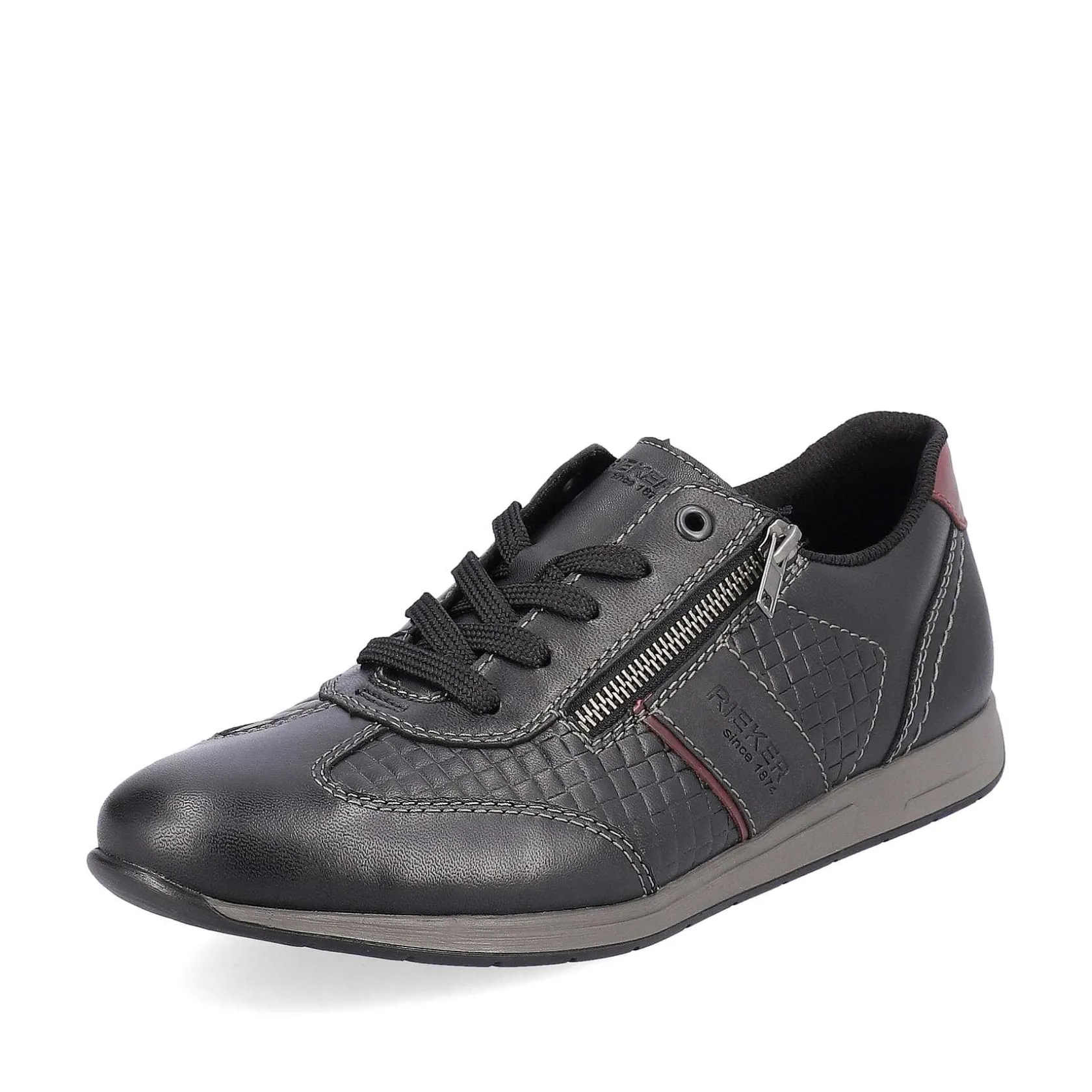 Rieker Low Shoes & Slippers-Men'S Lace-Up Shoes Asphalt Black