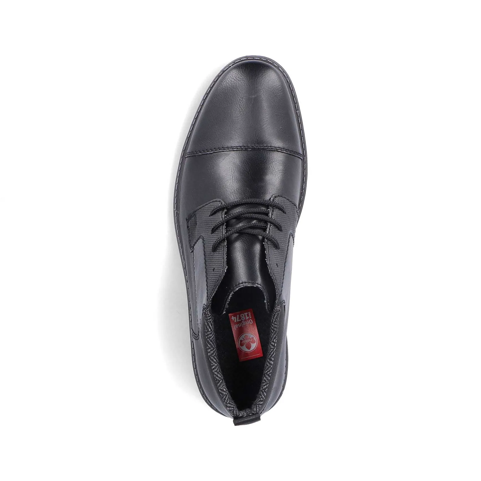 Rieker Low Shoes & Slippers-Men'S Lace-Up Shoes Glossy Black