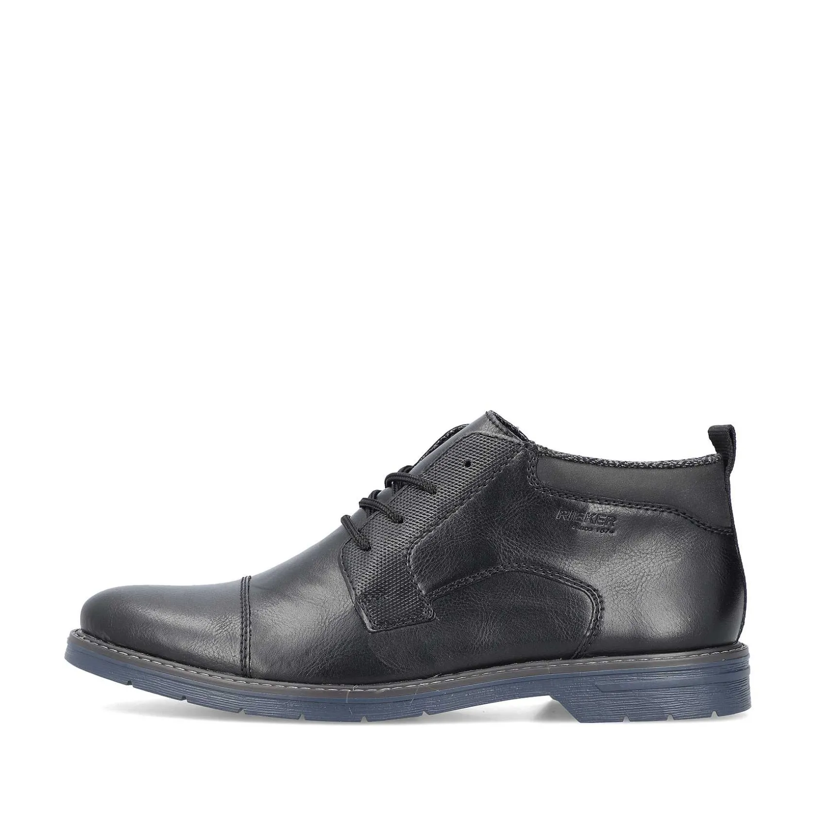 Rieker Low Shoes & Slippers-Men'S Lace-Up Shoes Glossy Black
