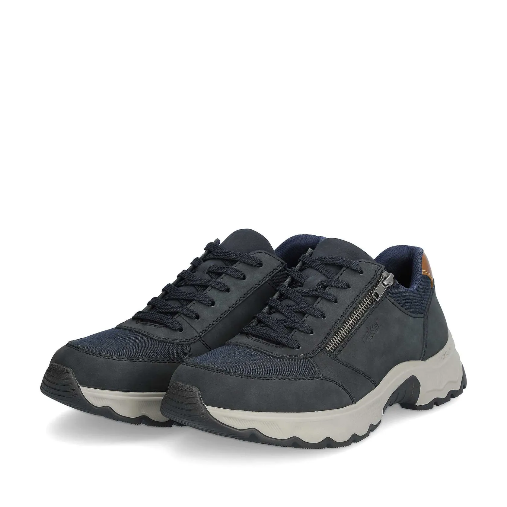 Rieker Low Shoes & Slippers-Men'S Lace-Up Shoes Steel Blue