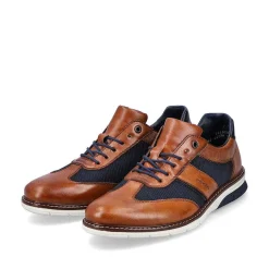 Rieker Low Shoes & Slippers-Men'S Lace-Up Shoes Cinnamon Brown-Ocean Blue