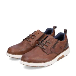 Rieker Low Shoes & Slippers-Men'S Lace-Up Shoes Chestnut Brown