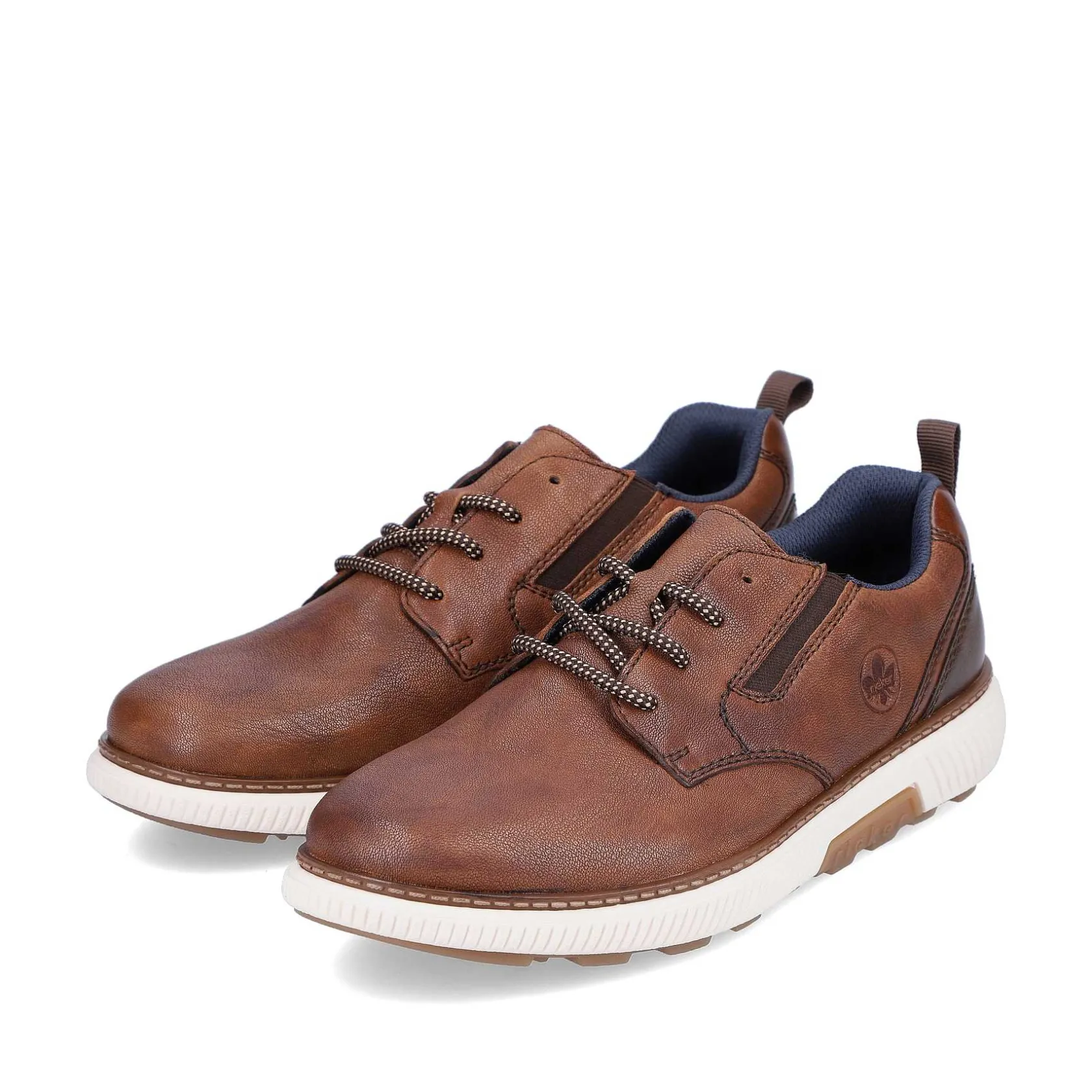 Rieker Low Shoes & Slippers-Men'S Lace-Up Shoes Chestnut Brown