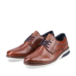 Rieker Low Shoes & Slippers-Men'S Lace-Up Shoes Chestnut Brown