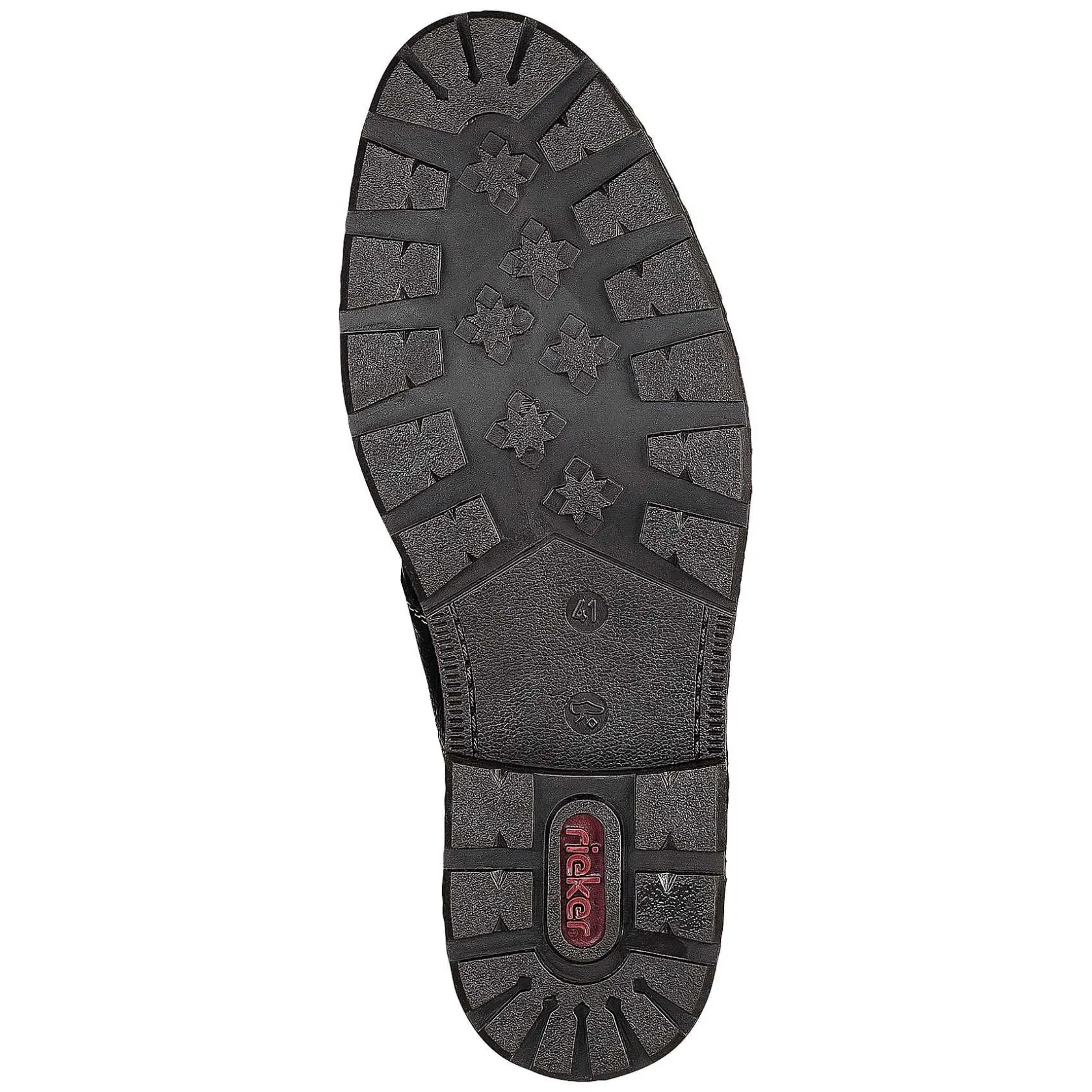 Rieker Low Shoes & Slippers-Men'S Lace-Up Shoes Graphite Black