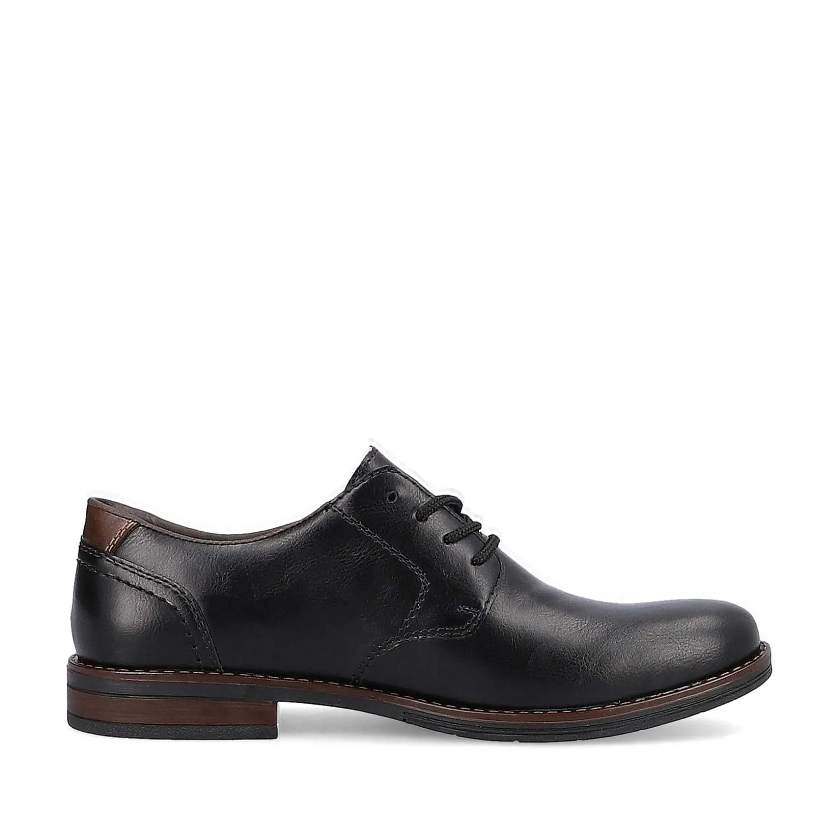 Rieker Business Shoes-Men'S Lace-Up Shoes Midnight Black