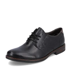 Rieker Business Shoes-Men'S Lace-Up Shoes Midnight Black
